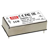 MEAN WELL SKM50B-12 power adapter/inverter 50 W