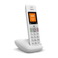 Gigaset E390 Téléphone analog/dect Identification de l'appelant Blanc