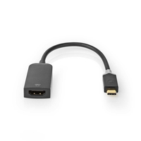 Nedis CCBW64652AT02 video átalakító kábel 0,2 M USB C-típus HDMI Antracit