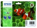 Epson Fish Double pack "Poisson" - Encres QuickDry C, Cc, M, Mc, J
