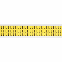 Brady 3410-L öntapadós címke Téglalap alakú Tartós Fekete, Sárga 1950 dB