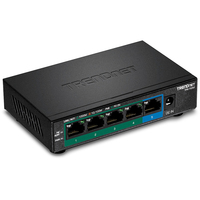 Trendnet TPE-TG52 switch di rete Non gestito Gigabit Ethernet (10/100/1000) Supporto Power over Ethernet (PoE) Nero