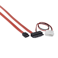 Gembird CC-MSATA-001 SATA cable Black, Red