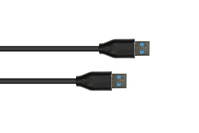 Alcasa 2831-AA010S USB Kabel 1 m USB 3.2 Gen 2 (3.1 Gen 2) USB A Schwarz