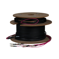 EFB Elektronik O8321L110OM4 InfiniBand/fibre optic cable 110 m 8x SC U-DQ(ZN) BH OM4 Roze, Zwart