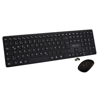 V7 CKW550DEBT toetsenbord Inclusief muis RF-draadloos + Bluetooth QWERTZ Duits Zwart