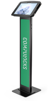 Compulocks Surface Pro 8-10 Space Enclosure Brandable Floor Stand Black