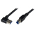 StarTech.com Câble USB 3.0 SuperSpeed A vers B coudé à angle droit 3 m - M/M - Noir
