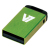 V7 Nano USB 2.0 4GB USB flash drive USB Type-A Groen