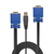 Lindy 32186 Tastatur/Video/Maus (KVM)-Kabel Schwarz, Blau 2 m