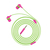 Trust 23420 słuchawki/zestaw słuchawkowy Przewodowa Douszny Muzyka Zielony, Różowy