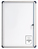 Bi-Office VT630109660 portacartel y stand de información Portacarteles A4 Acero esmaltado Blanco