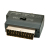 Lindy 35628 cavo e adattatore video SCART (21-pin) 3 x RCA + S-Video Nero
