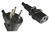 Microconnect PE010418ISRAEL power cable Black 1.8 m Power plug type H C13 coupler