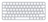 Apple Magic keyboard Universal USB + Bluetooth German Aluminium, White