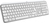 Logitech MX Keys S tastiera Universale RF senza fili + Bluetooth AZERTY Francese Alluminio, Bianco