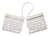 R-Go Tools Ergonomische Tastatur R-Go Split Break mit Pausensoftware, ergonomische geteilte Tastatur, QWERTY (US), kabellos, weiß
