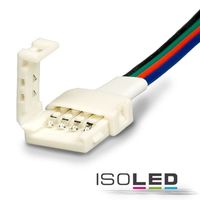 image de produit - Raccord de câble clip flexible 4 pôles :: blanc pour une largeur 10mm
