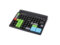 MCI 84 - Programmable POS-Keyboard, single keys, Magnetic Card Reader 1,2,3, USB, black