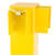 rammschutzgelaender standpfosten ecke 100 cm hoch gelb stahl seite