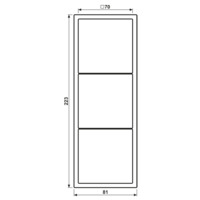 JUNG LCZ 983 BF242 AFDEKRAAM ZERO 3V SV LC32141