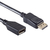 DisplayPort v1.2 Verlengkabel - 4K 60Hz - 1,5 meter - Zwart