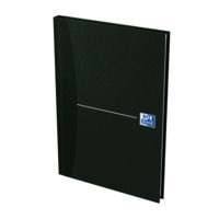 Oxford Office Essentials A5 Hardcover gebundenes Buch, liniert, 96 Blatt, smart black