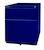 Rollcontainer OBA, mit 25 mm Top, 1 Universalschublade, 1 HR-Schublade, Farbe oxfordblau