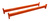 Palettenregal-Holmpaar 2.225 mm, LNS-DUO 100x50x1,5 mm, Belastbarkeit 1.695 kg / Holmpaar, orange