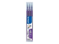 Pilot Refill for FriXion Ball/Clicker Pens 0.7mm Tip Violet (Pack 3)