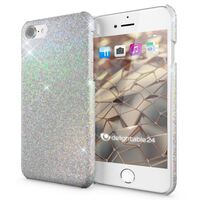 NALIA Glitter Cover compatible with iPhone SE 2020 / 8 / 7 Case, Sparkly Protective Hardcover Slim Diamond Bumper, Shiny Shockproof Hardcase Mobile Phone Protector Bling Back Sk...