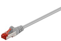 CAT 6 Patchkabel, S/FTP (PiMF), grau, 1.5 m - Kupferkaschierter Aluminiumleiter (CCA)