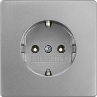 SCHUKO-Steckdose, silber, 16 A/250 V, Deutschland, IP20, 5UB1853-1