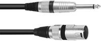 Omnitronic 3022519B XLR Átalakító kábel [1x XLR dugó, 3 pólusú - 1x Jack dugó, 6,3 mm-es (mono)] 2.00 m Fekete