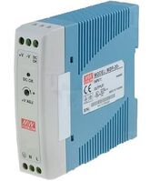 DIN-RAIL 24VDC FORSYNING, -20 MDR-20-24, 24W, 0-1A, MEAN WEL MDR-20-24, 0-1.00A Security Camera Accessories
