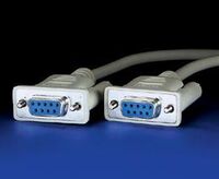 NULL MODEM CABLE, DB9 FEMALE-FEMALE Konwertery / Repeatery / Izolatory