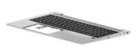 Keyboard CP+PS BL SR GR M07491-041, Housing base + keyboard, German, Keyboard backlit, HP, EliteBook 850 G7 Einbau Tastatur