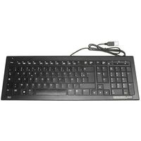 Keyboard (PORTUGUESE) 505129-131, Full-size (100%), Wired, USB, QWERTY, Black Toetsenborden (extern)