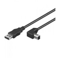 Usb 2.0 Cable A Male / B Male , Angled 1M Icoc U-Ab-10-Ang ,
