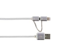 2In1 Charge'N Sync - Steel , Line Usb Cable 1 M Usb A ,
