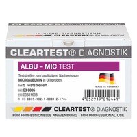 Albu-Mic Streifentest Cleartest 12 Teste, einzeln eingesiegelt (1 Pack), Detailansicht