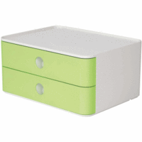 Schubladenbox Smart-Box Allison 260x195x125mm 2 Schübe lime green/snow white