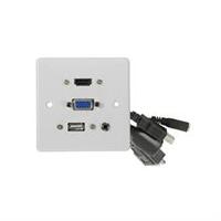 MEDIA PLATE - HDMI-VGA-USB-3.5MM AUDIO