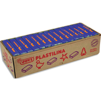 JOVI Plastilina, boîte de 15 x 350 grammes de pâte à modeler végétale couleur bleu foncé - produit supprimé à épuisement du stock