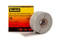 Scotch® 70 Silikon-Kautschuk-Band, selbstverschweißend, Hellgrau, 25 mm x 9 m, 0,3 mm