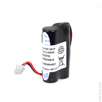Pack(s) Batterie eclairage secours 2x AA 2S1P ST1 2.4V 1100mAh JST