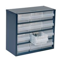 Raaco Professional clear drawer storage cabinets - 283mm height