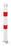 Absperrpf.Klappy umlegb.,Pz.fvz.,weiß,2 rote Ringe,z.Aufschr.,Pf.70x70 mm