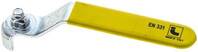 KOMBI4FGELB Kombigriff-gelb, Größe 4, Flachstahl (Stahl verzinkt mit Kunststoffü