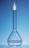 100ml Matracci tarati USP vetro borosilicato 3.3 classe A graduazioni blu con tappo in vetro incl. certificato di lotto